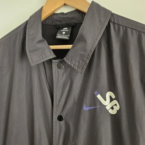 Vintage Nike SB Windbreaker Jacket Nike Shield Large - Picture 3 of 6